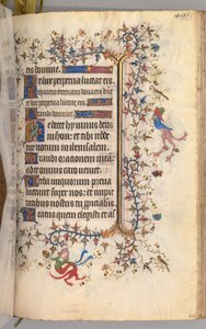 Kaarle Aatelisen, Navarran kuninkaan tunnit 1361-1425: fol. 242r, Teksti, c. 1405. tekijältä Master of the Brussels Initials and Associates