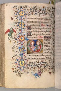 Kaarle Aatelisen, Navarran kuninkaan tunnit 1361-1425, fol. 269v, SS. Simon ja Juudas, n. 1405. tekijältä Master of the Brussels Initials and Associates