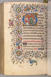 Kaarle Aatelisen, Navarran kuninkaan tunnit 1361-1425, fol. 285v, St. Martin, c. 1405.