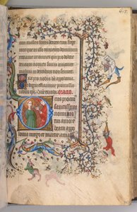 Kaarle Aatelisen, Navarran kuninkaan tunnit 1361-1425, fol. 303r, St. Apollonia, n. 1405. tekijältä Master of the Brussels Initials and Associates