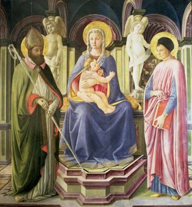 Madonna ja lapsi SS:n kanssa. Clement ja Justinus, 1449-50