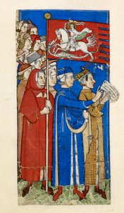 Cocharelli, Trakaatti paheista ja hyveistä, Lisää MS 27695, f.10r, c.1330-40 (pigmentti pergamentilla)