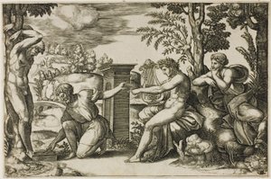 Apollo ja Marsyas tekijältä Master of the Die