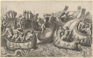 Rooman loiston peili: Meritaistelu, 1500-luku, 1500-luku. tekijältä Master of the Die