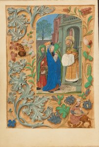Esittely temppelissä tekijältä Master of the Dresden Prayer Book