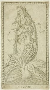 Clio, Apollo and the Muses -levy yhdeksäntoista tekijältä Master of the E Series Tarocchi