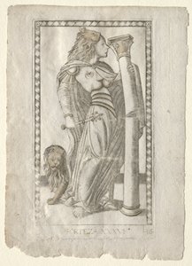 Forteza Tarocchista, sarja B: Cosmic Principles & Virtues, #36, ennen vuotta 1467. tekijältä Master of the E Series Tarocchi