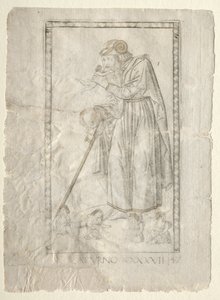 Saturnus Tarocchista, sarja A: Firmaments of the Universe, #47, ennen vuotta 1467.