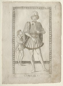 The Knight from the Tarocchi, sarja E: Conditions of Man, #6, ennen vuotta 1467. tekijältä Master of the E Series Tarocchi