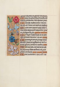 Kuningatar Isabella Katolisen, Espanjan kuningatar: Fol. 128v, c. 1500. tekijältä Master of the First Prayerbook of Maximillian