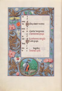 Kuningatar Isabella Katolisen, Espanjan kuningatar: Fol. 12v, marraskuu, n. 1500.