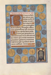 Kuningatar Isabella Katolisen, Espanjan kuningatar: Fol. 184r, c. 1500. tekijältä Master of the First Prayerbook of Maximillian
