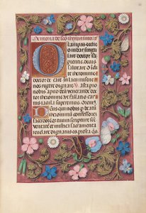 Kuningatar Isabella Katolisen, Espanjan kuningatar: Fol. 186r, c. 1500. tekijältä Master of the First Prayerbook of Maximillian