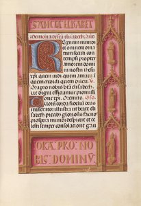 Kuningatar Isabella Katolisen, Espanjan kuningatar: Fol. 198r, c. 1500. tekijältä Master of the First Prayerbook of Maximillian