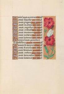Kuningatar Isabella Katolisen, Espanjan kuningatar: Fol. 212r, c. 1500. tekijältä Master of the First Prayerbook of Maximillian