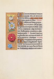 Kuningatar Isabella Katolisen, Espanjan kuningatar: Fol. 21v, c. 1500. tekijältä Master of the First Prayerbook of Maximillian