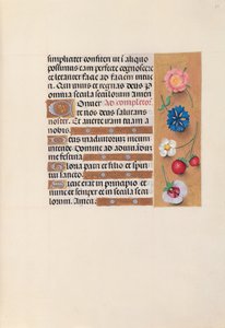 Kuningatar Isabella Katolisen, Espanjan kuningatar: Fol. 22r, c. 1500. tekijältä Master of the First Prayerbook of Maximillian