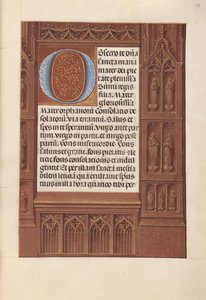 Kuningatar Isabella Katolisen, Espanjan kuningatar: Fol. 258r, c. 1500. tekijältä Master of the First Prayerbook of Maximillian