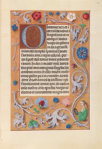 Kuningatar Isabella Katolisen, Espanjan kuningatar: Fol. 262r, c. 1500. tekijältä Master of the First Prayerbook of Maximillian
