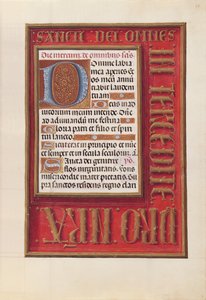 Kuningatar Isabella Katolisen, Espanjan kuningatar: Fol. 38r, c. 1500. tekijältä Master of the First Prayerbook of Maximillian