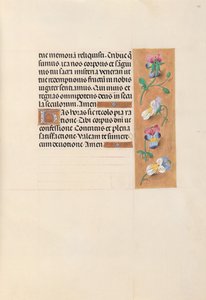 Kuningatar Isabella Katolisen, Espanjan kuningatar: Fol. 49r, c. 1500. tekijältä Master of the First Prayerbook of Maximillian