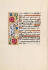 Espanjan kuningattaren Isabella katolisen tunteja:  Fol. 59v tekijältä Master of the First Prayerbook of Maximillian