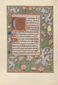 Kuningatar Isabella Katolisen, Espanjan kuningatar: Fol. 88r, c. 1500. tekijältä Master of the First Prayerbook of Maximillian
