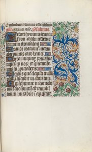 Tuntikirja (Rouenin käyttö): fol. 136r. tekijältä Master of the Geneva Latini