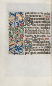 Tuntikirja Rouenin käyttö: fol. 100v, c. 1470. tekijältä Master of the Geneva Latini