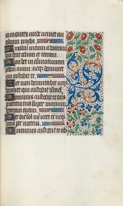 Tuntikirja Rouenin käyttö: fol. 105r, c. 1470.