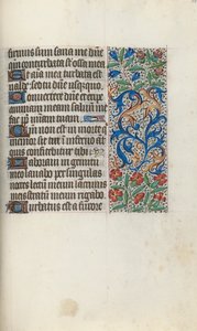 Tuntikirja Rouenin käyttö: fol. 112r, c. 1470. tekijältä Master of the Geneva Latini