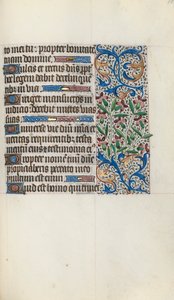 Tuntikirja Rouenin käyttö: fol. 119r, c. 1470. tekijältä Master of the Geneva Latini