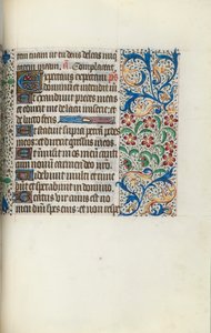 Tuntikirja Rouenin käyttö: fol. 125r, c. 1470. tekijältä Master of the Geneva Latini