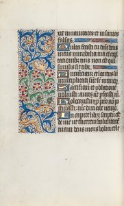 Tuntikirja Rouenin käyttö: fol. 125v, c. 1470. tekijältä Master of the Geneva Latini