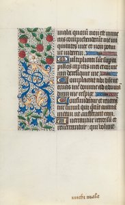 Tuntikirja Rouenin käyttö: fol. 126v, c. 1470. tekijältä Master of the Geneva Latini
