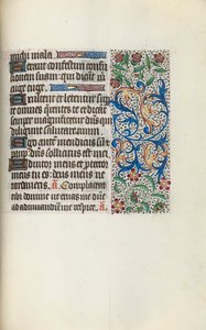 Tuntikirja Rouenin käyttö: fol. 127r, c. 1470. tekijältä Master of the Geneva Latini