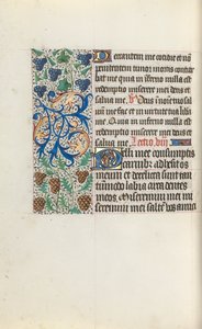 Tuntikirja Rouenin käyttö: fol. 131v, c. 1470. tekijältä Master of the Geneva Latini