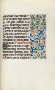 Tuntikirja Rouenin käyttö: fol. 133r, c. 1470. tekijältä Master of the Geneva Latini