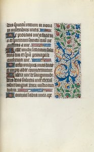 Tuntikirja Rouenin käyttö: fol. 135r, c. 1470. tekijältä Master of the Geneva Latini