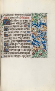 Tuntikirja Rouenin käyttö: fol. 136r, c. 1470. tekijältä Master of the Geneva Latini