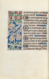 Tuntikirja Rouenin käyttö: fol. 138v, c. 1470. tekijältä Master of the Geneva Latini