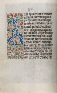 Tuntikirja Rouenin käyttö: fol. 13v, c. 1470. tekijältä Master of the Geneva Latini