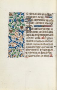 Tuntikirja Rouenin käyttö: fol. 144v, c. 1470. tekijältä Master of the Geneva Latini