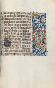 Tuntikirja Rouenin käyttö: fol. 152r, c. 1470.
