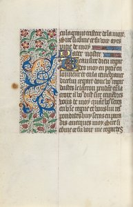Tuntikirja Rouenin käyttö: fol. 154v, c. 1470. tekijältä Master of the Geneva Latini