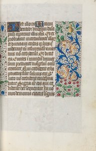 Tuntikirja Rouenin käyttö: fol. 18r, c. 1470. tekijältä Master of the Geneva Latini