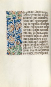 Tuntikirja Rouenin käyttö: fol. 21v, c. 1470. tekijältä Master of the Geneva Latini