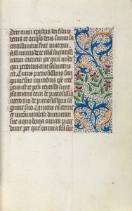 Tuntikirja Rouenin käyttö: fol. 23r, c. 1470.