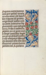 Tuntikirja Rouenin käyttö: fol. 24r, c. 1470. tekijältä Master of the Geneva Latini