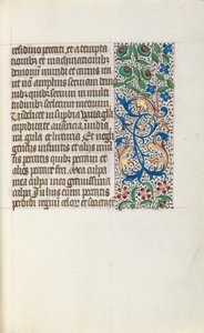 Tuntikirja Rouenin käyttö: fol. 25r, c. 1470. tekijältä Master of the Geneva Latini